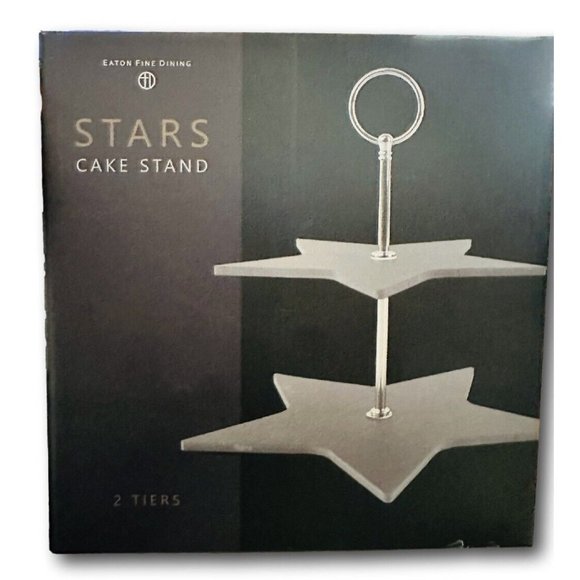 Cake Stand 2-Tier Cupcake Star Dessert Wedding Event Party Display Tower Plate - Picture 2 of 4